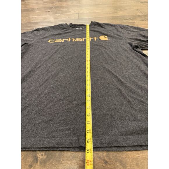 Carhartt Mens Dark Gray Loose Fit Cotton Short Sleeve T-Shirt Size XL K195 CRH - Picture 7 of 8